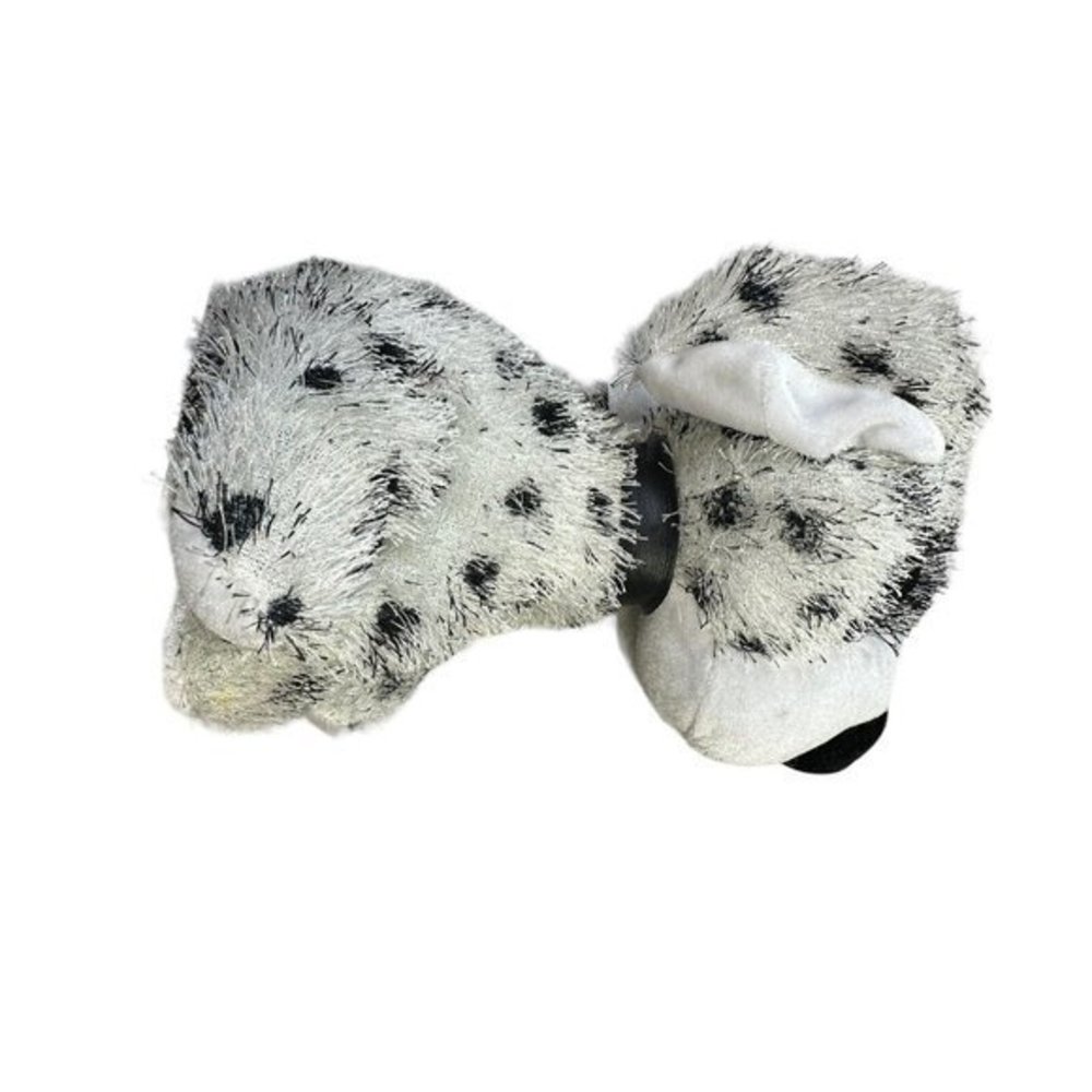 Toy Factory 11" Dalmation Plush Stuffed Animal Collar Hooded Eyes - Picture 6 of 11